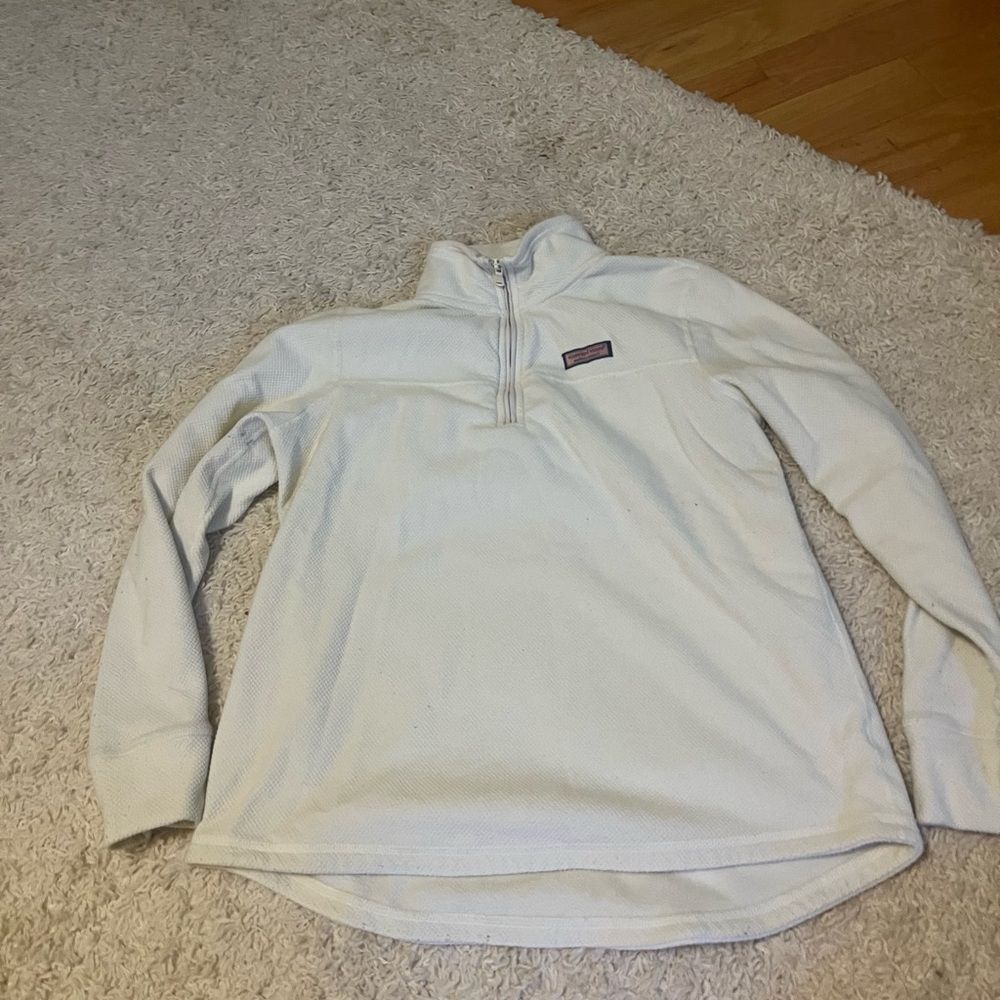 vineyard vine quart zip pull over size small
